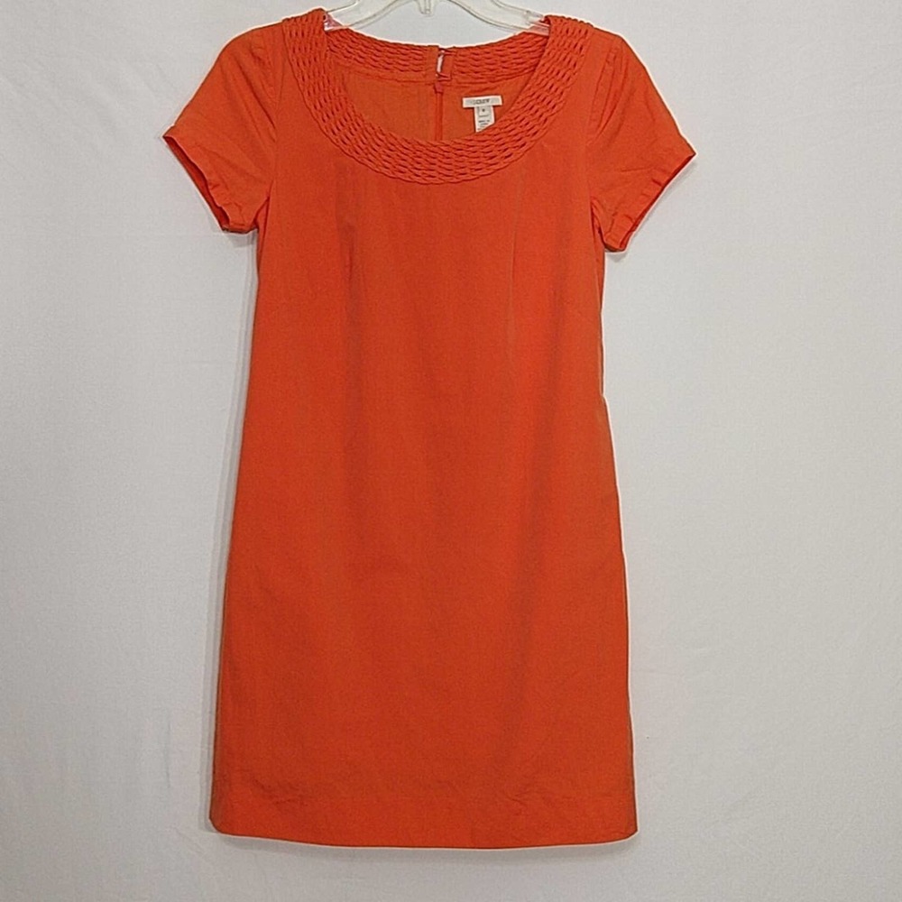 J.Crew Basket Weave Portico Silk Dress